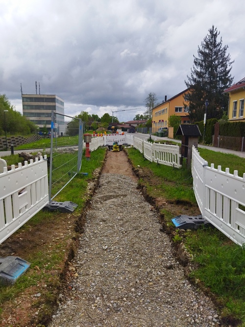 Verlauf der Bauarbeiten 2023 Mai