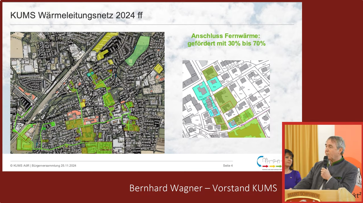 Bürgerversammlung 25.11.2024 | KUMS Wärmeleitungsnetz